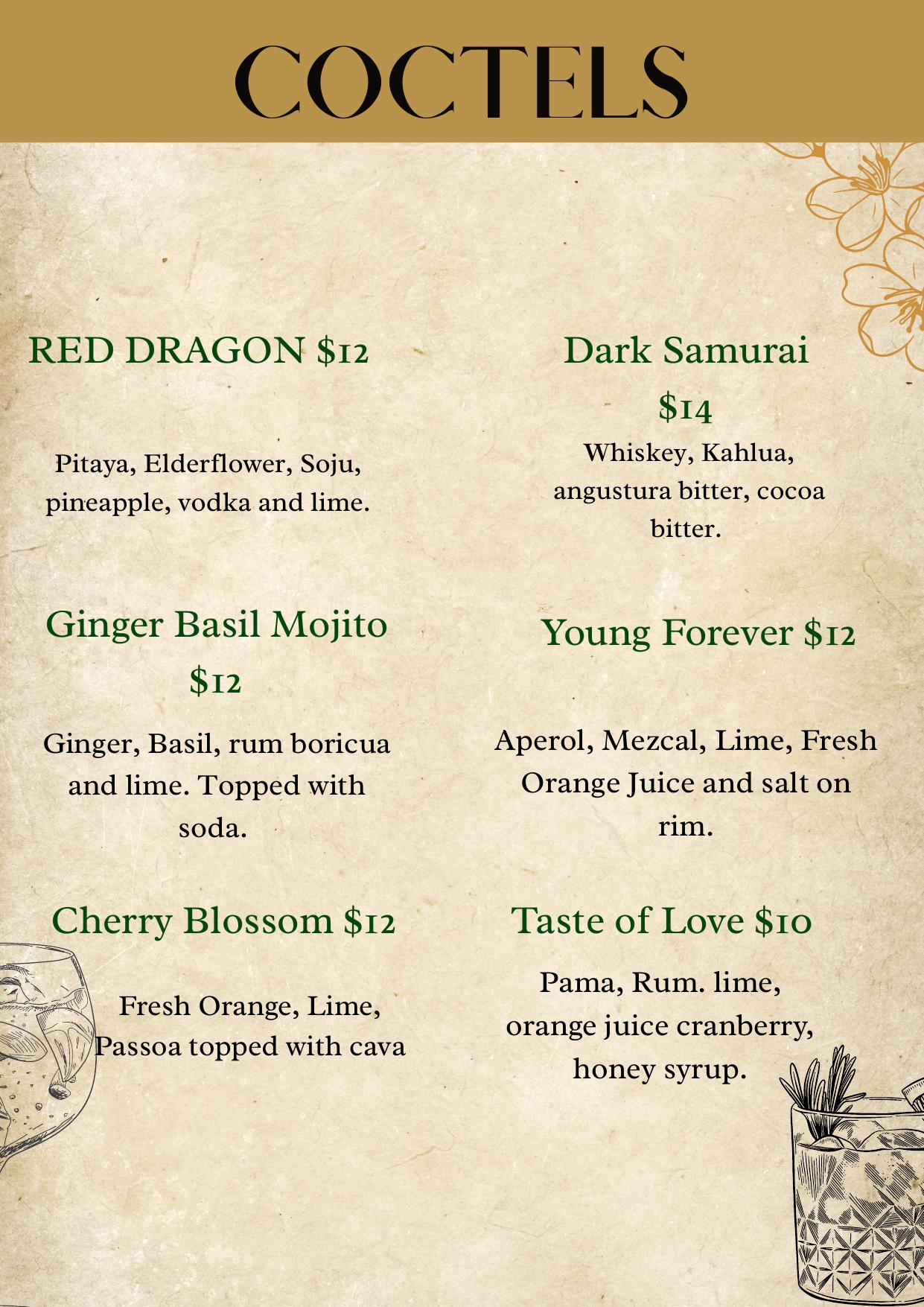 Menu page 8