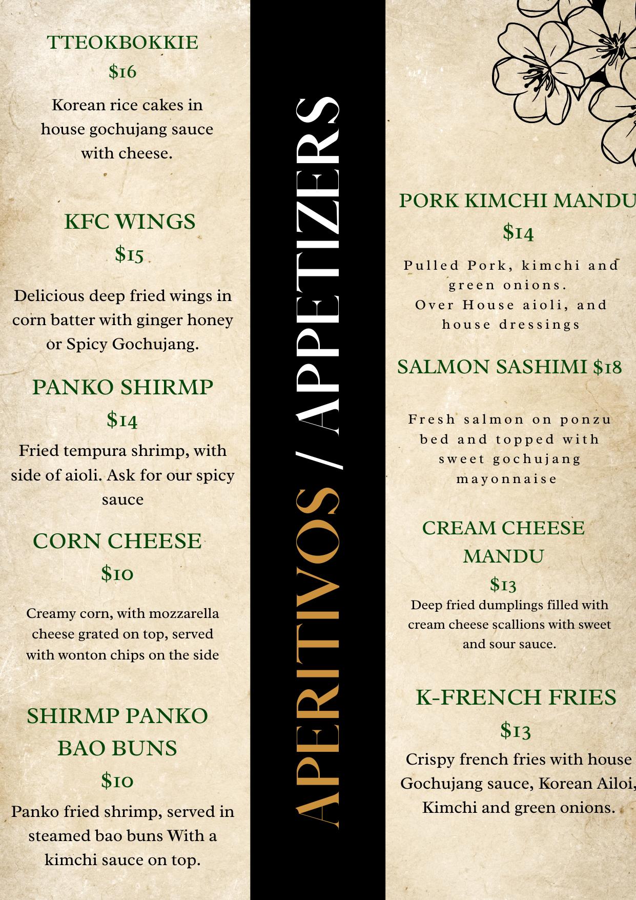Menu page 2