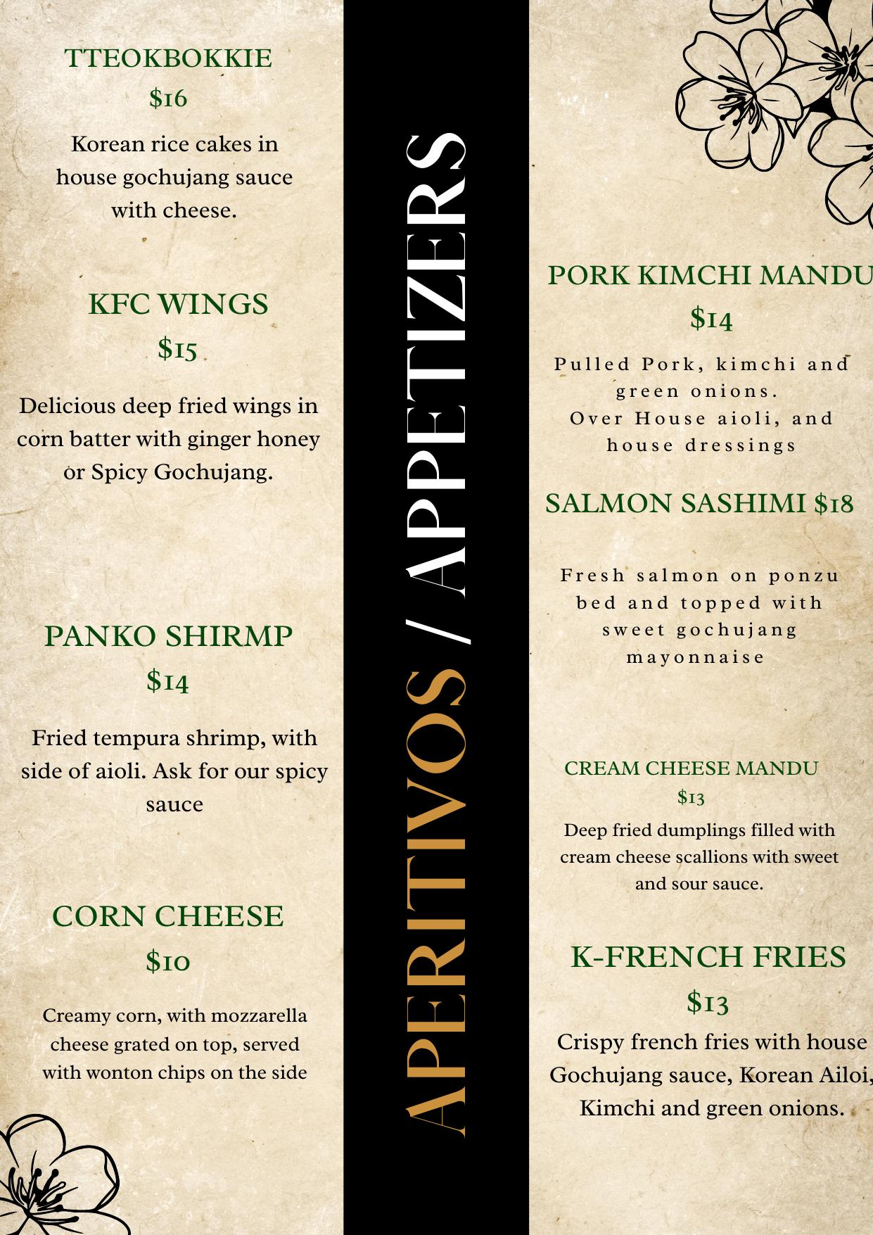 Menu page 3