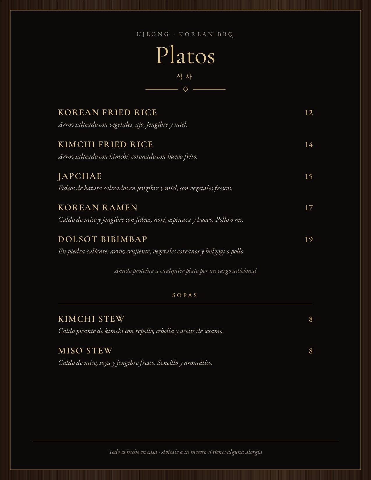 Menu page 3