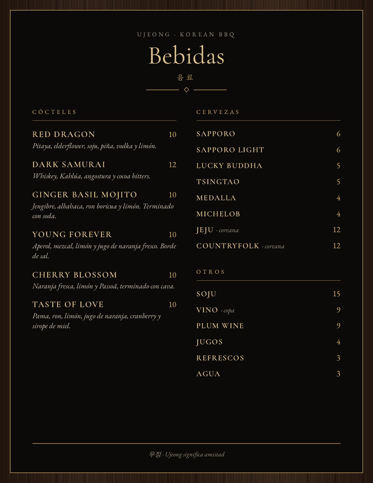 Menu page 5
