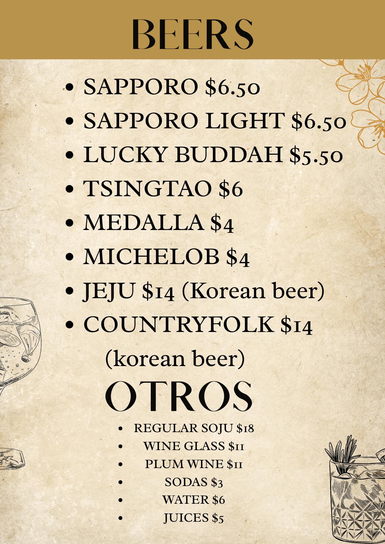 Menu page 9